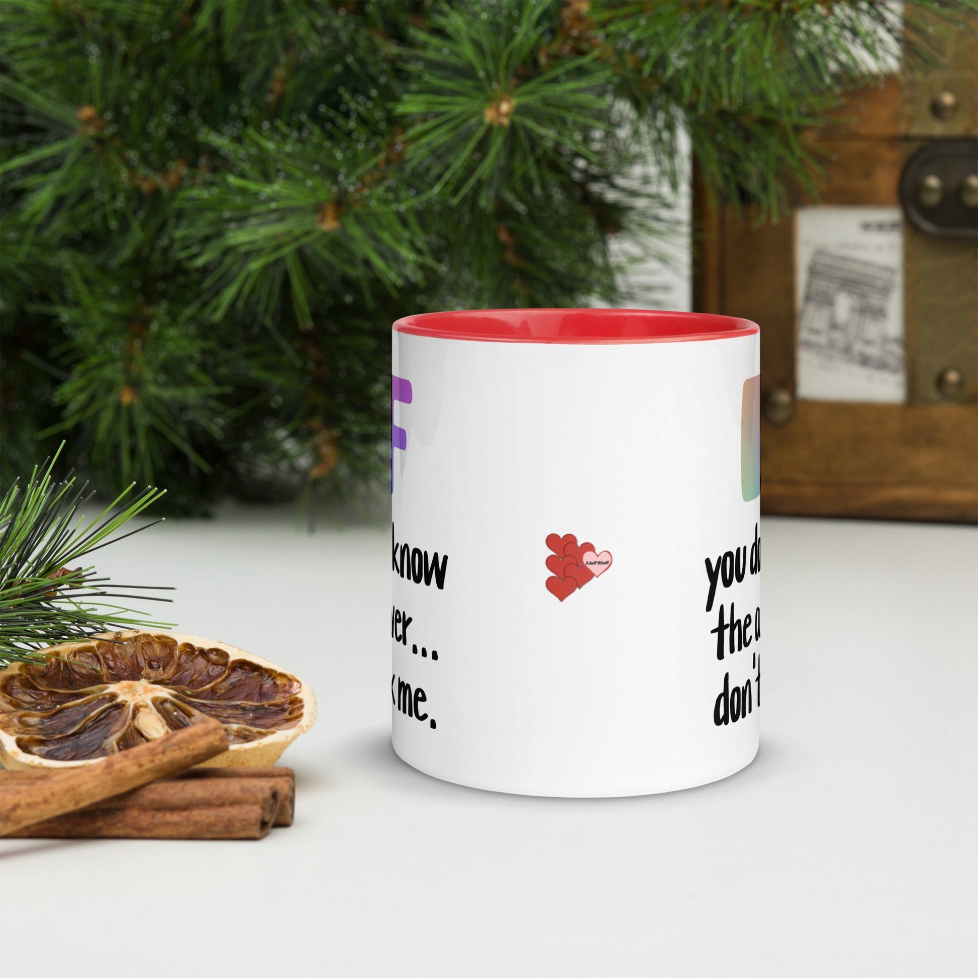 .LinP|RinP. Mug with Color Inside .LinP|RinP.