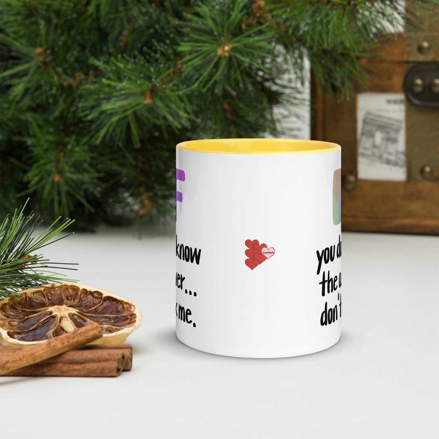 .LinP|RinP. Mug with Color Inside .LinP|RinP.