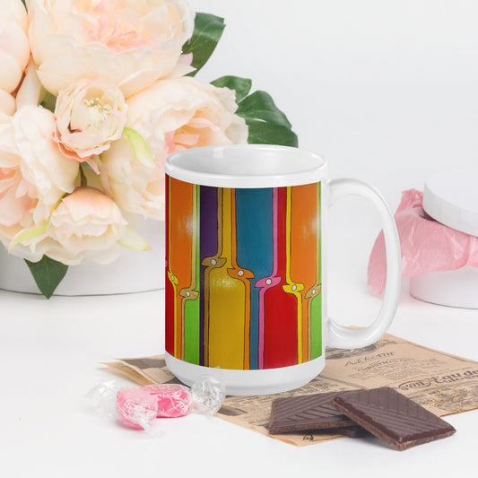 Kite .LinP|RinP. Art Glossy mug .LinP|RinP.